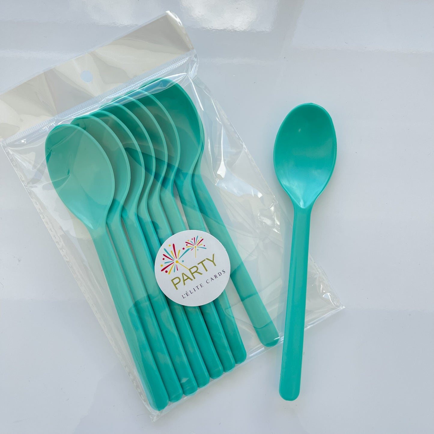 Cucharas bio aguamarina