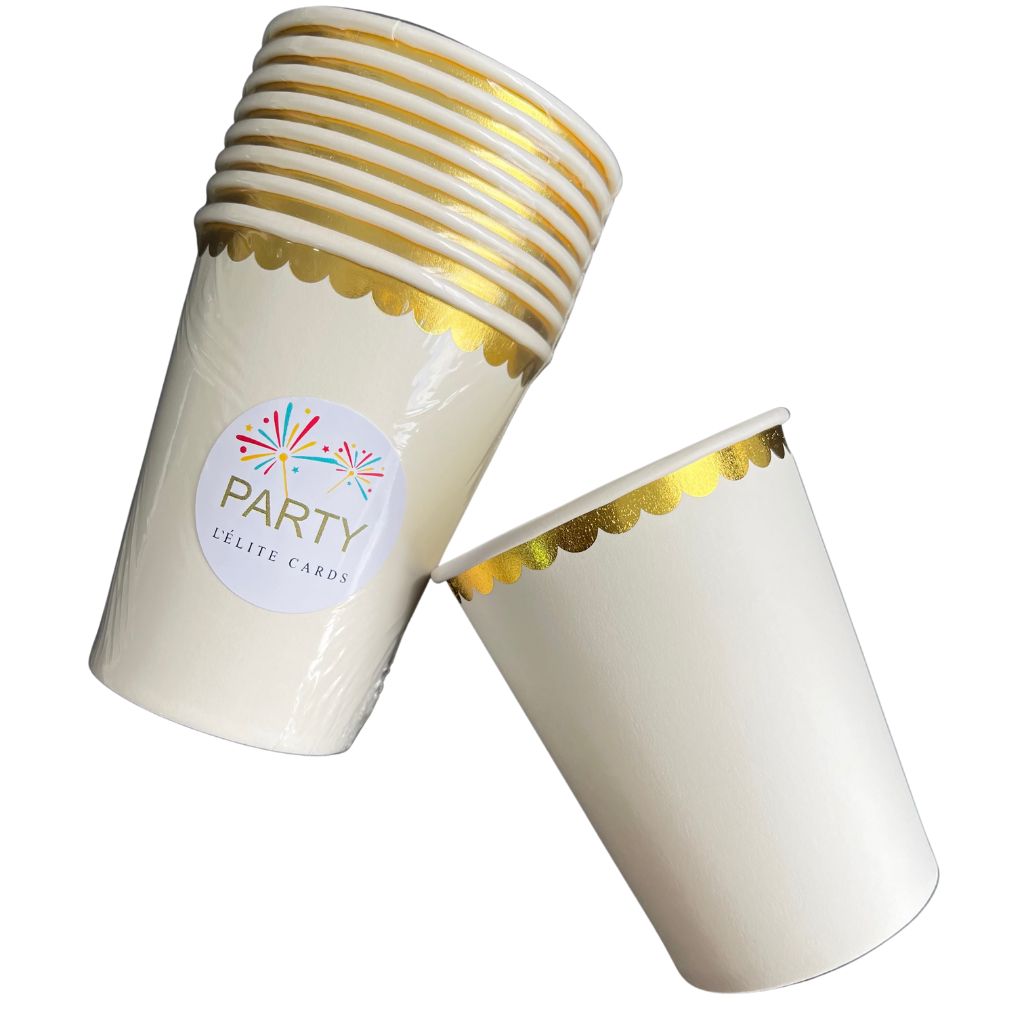 Vasos Festón Blanco