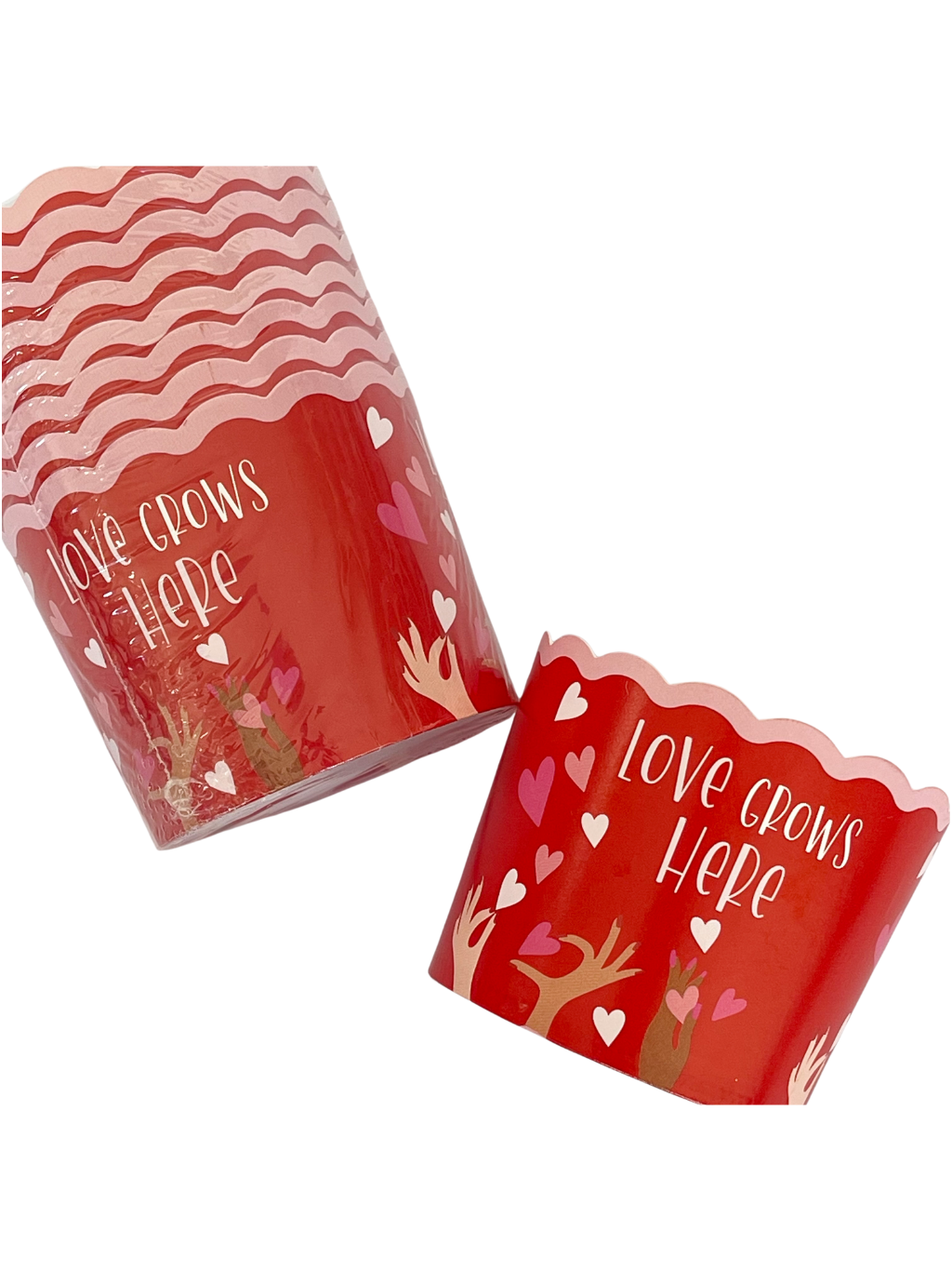 Vasos snacks love grows