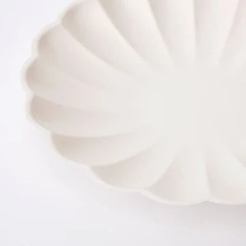 Platos ecológicos color crema