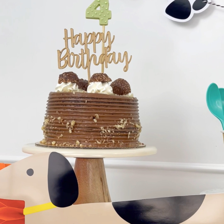 Cake Topper Happy Birthday