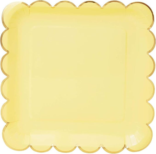 Platos Festón Amarillo