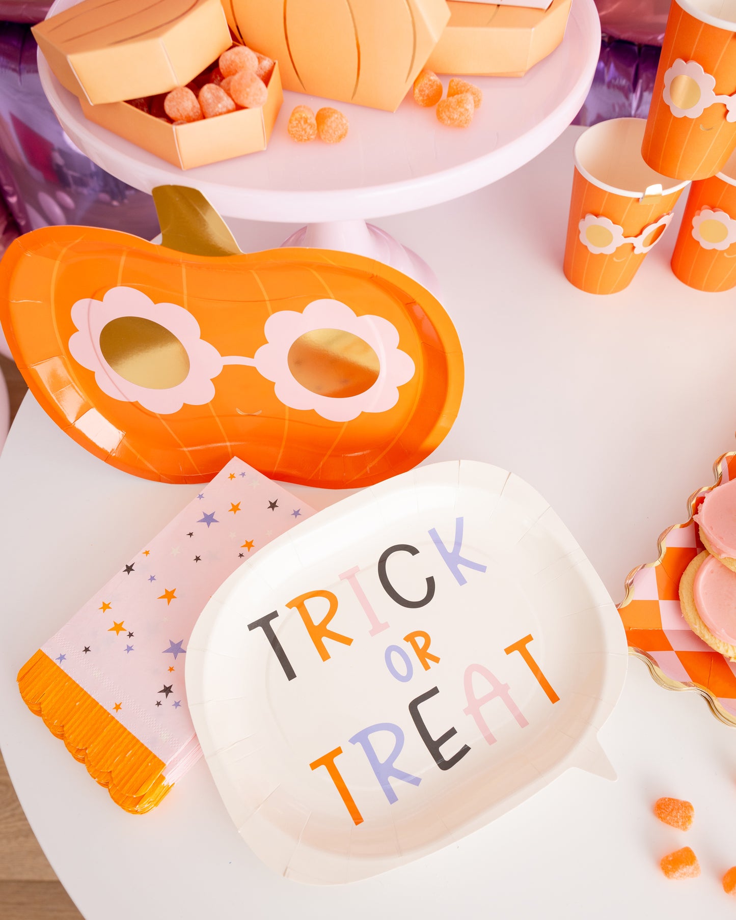 Plato en forma de burbuja "Trick or Treat"