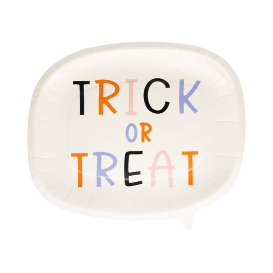 Plato en forma de burbuja "Trick or Treat"