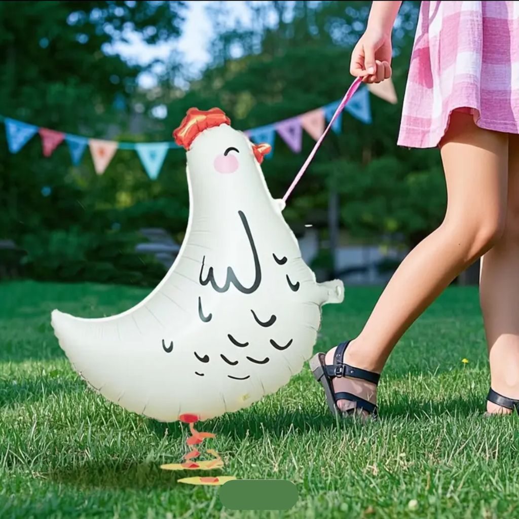 Globo Foil de Pie - Gallina