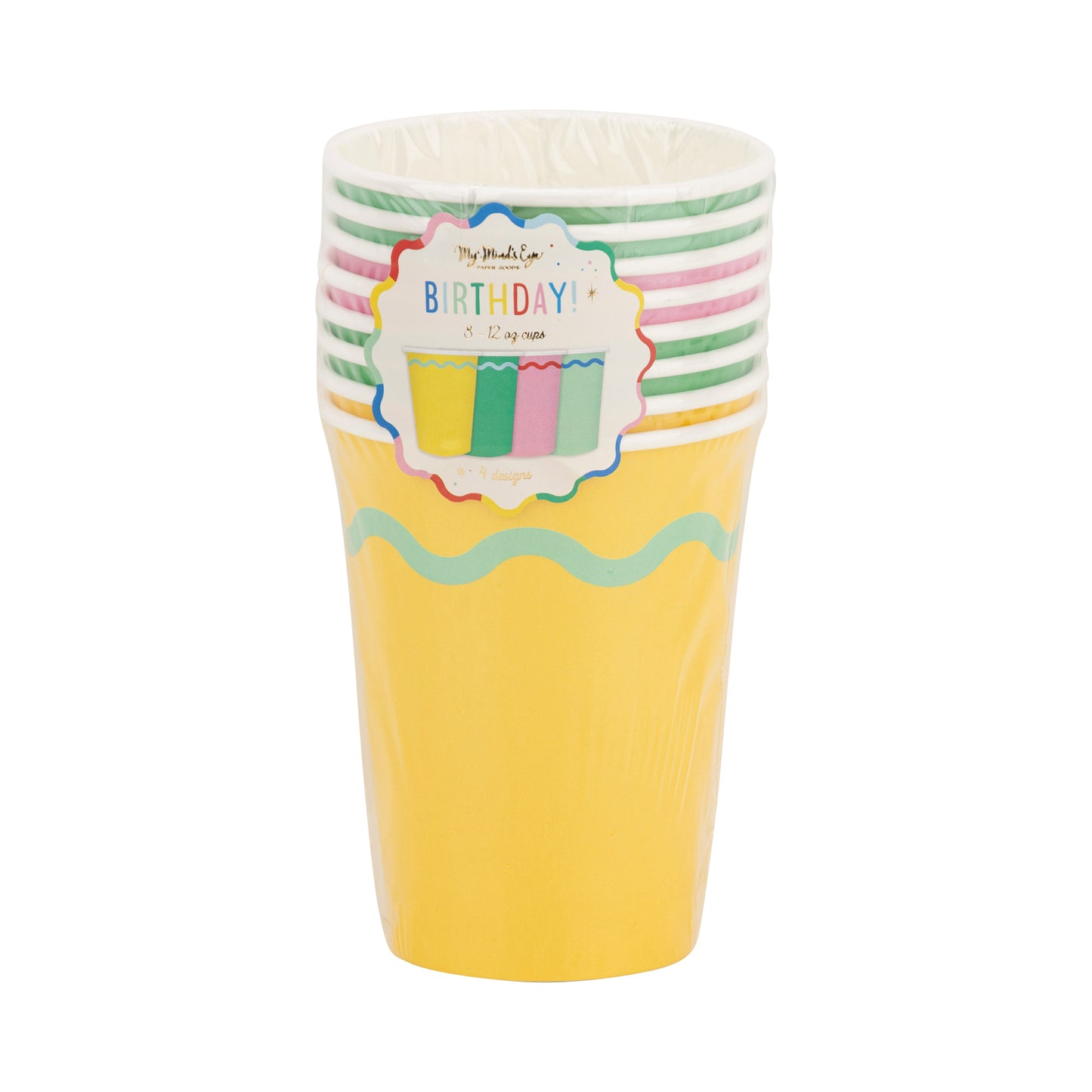 Vasos colores vivos Ondas