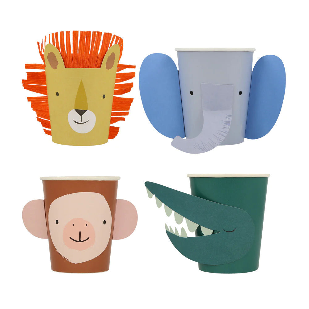 Vasos animales de fiesta