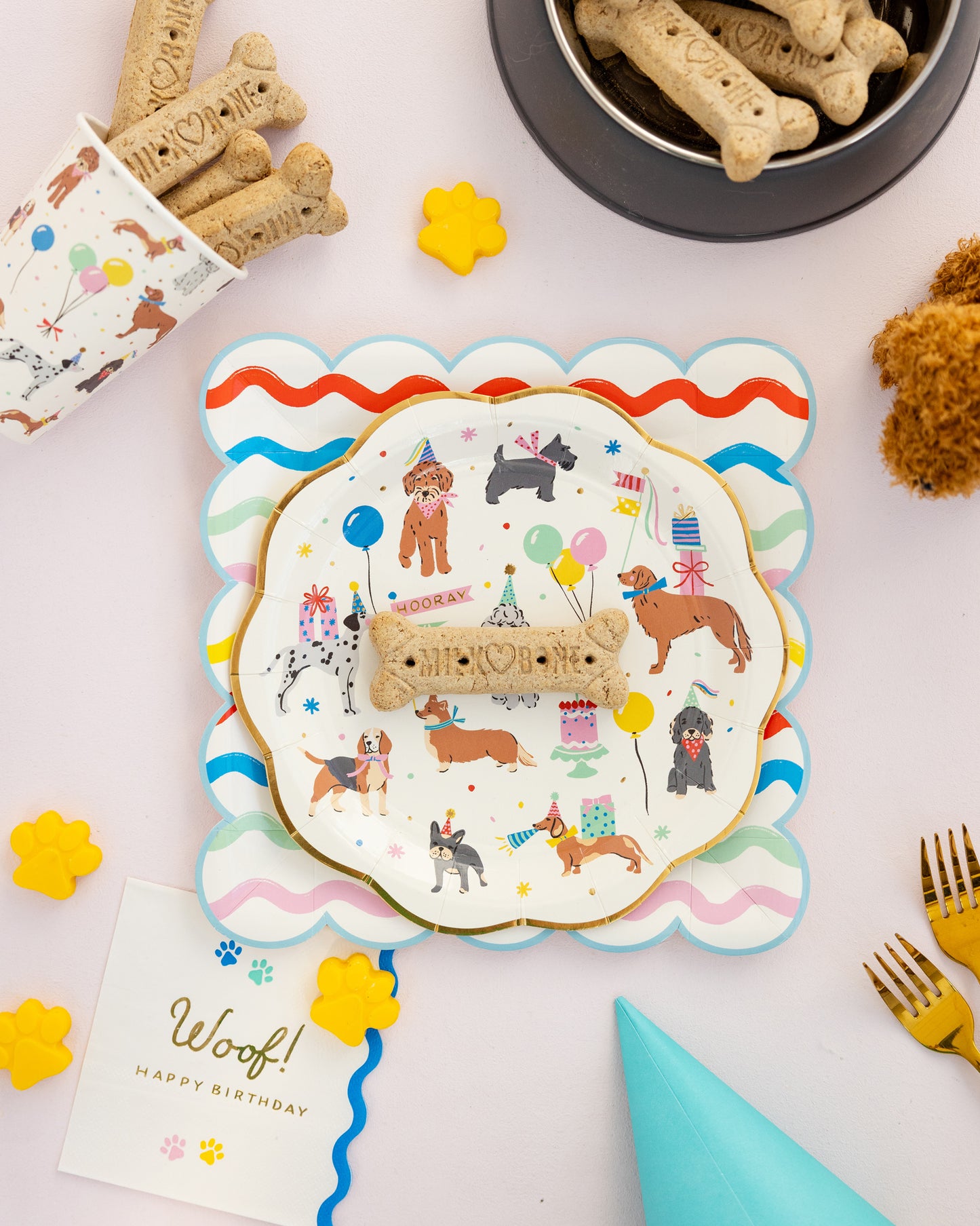 Platos Grandes Perros de Fiesta