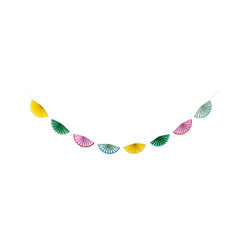 Guirnalda Abanicos en colores vivos
