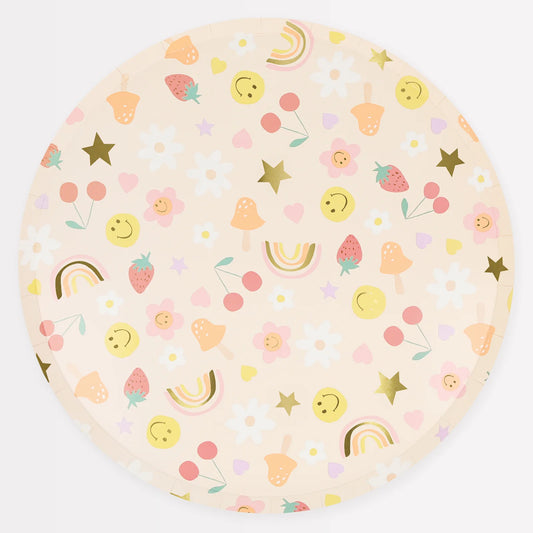 Platos de Cena Iconos Carita Feliz