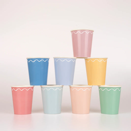 vasos linea ondulada