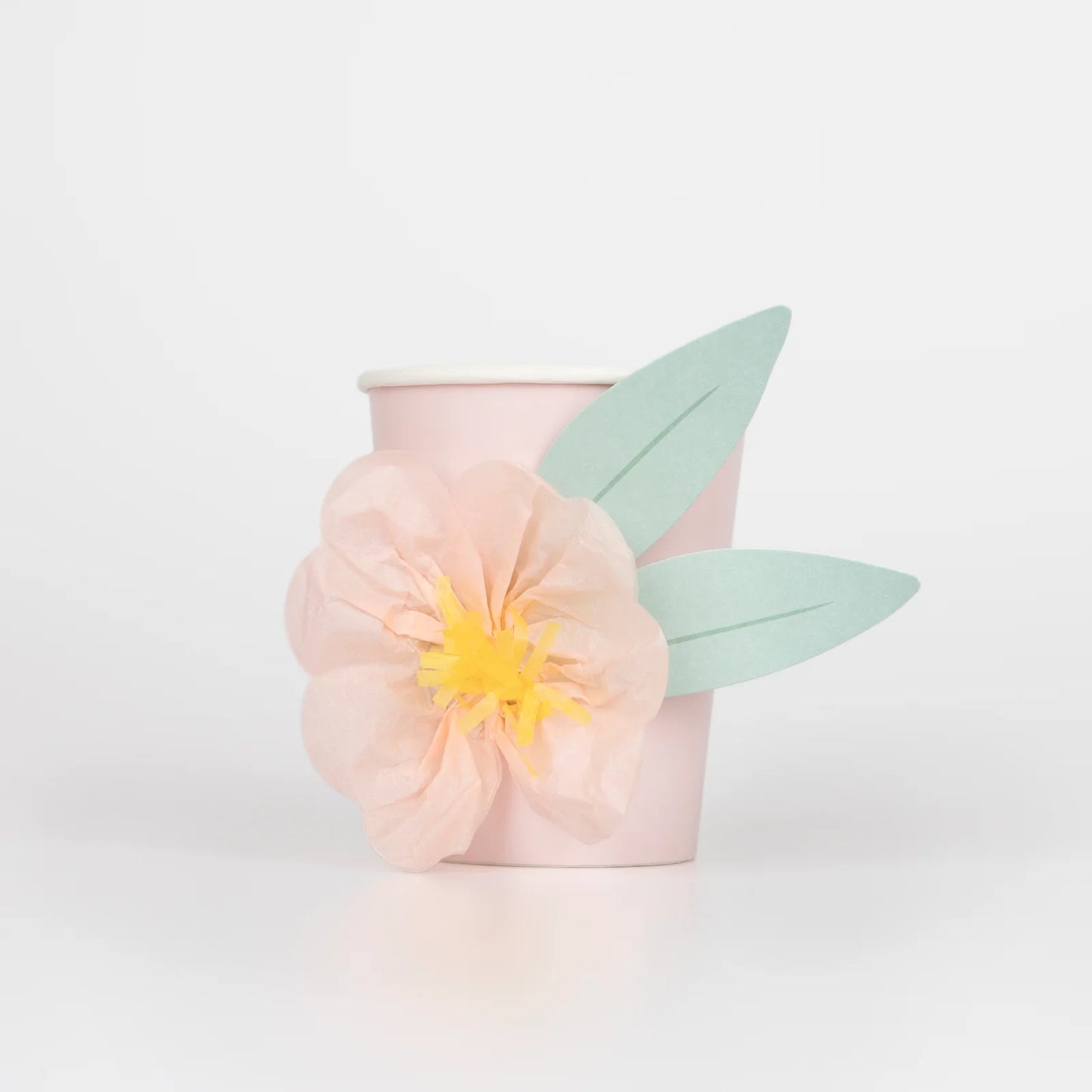 Vasos con aplique de flor