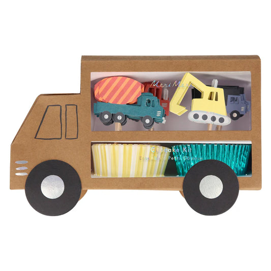 Kit para cupcakes de construcción