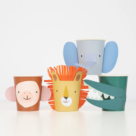 Vasos animales de fiesta