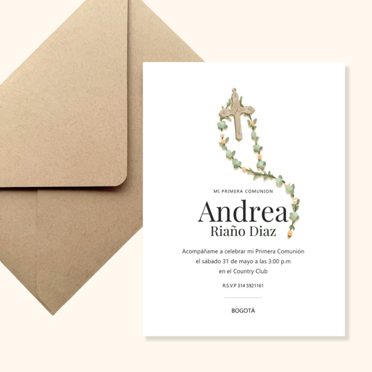Invitación Aura / 12 unds.