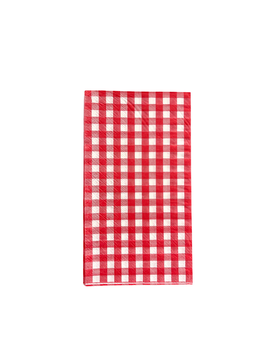 Servilletas Vichy Rojo (rectangular)